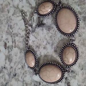 Faux stone bracelet